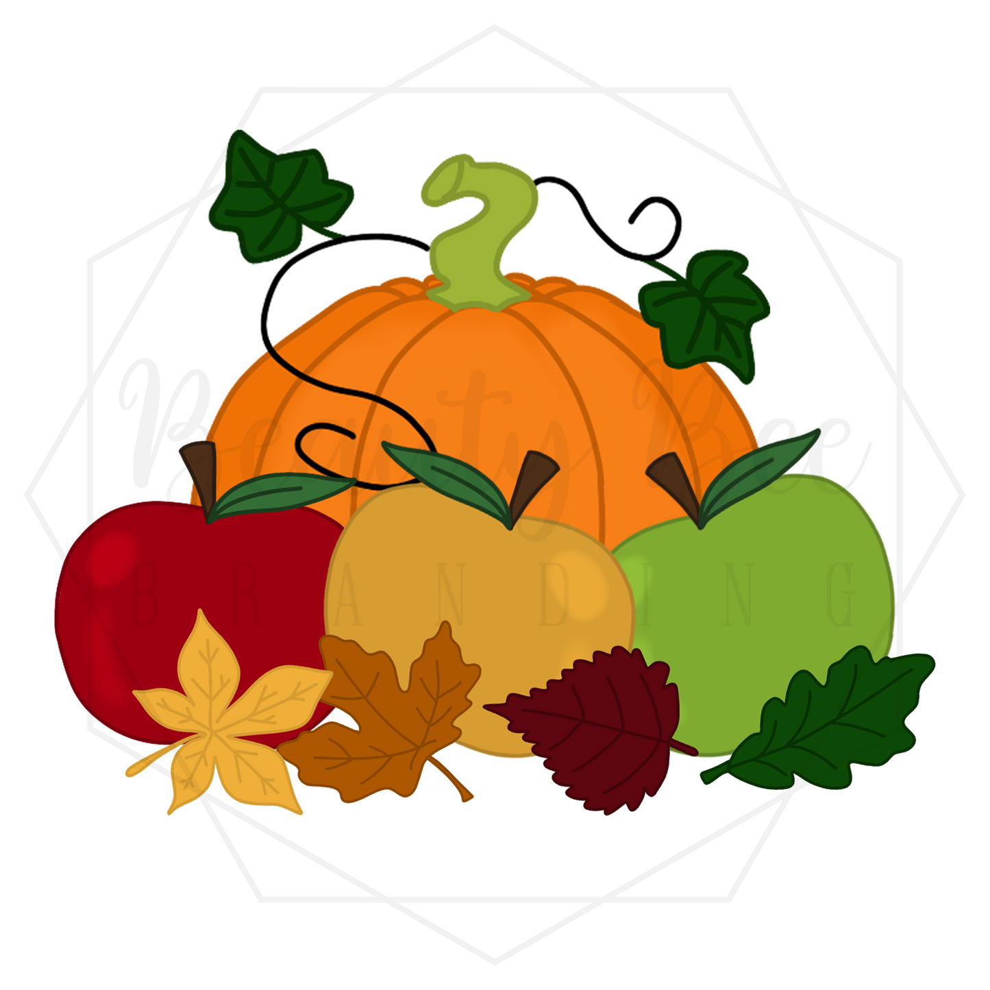 Fall Fruit DIGITAL DECAL - Sublimation and Print & Cut Files