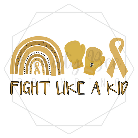 Fight Like a Kid DIGITAL DECAL - Sublimation and Print & Cut Files