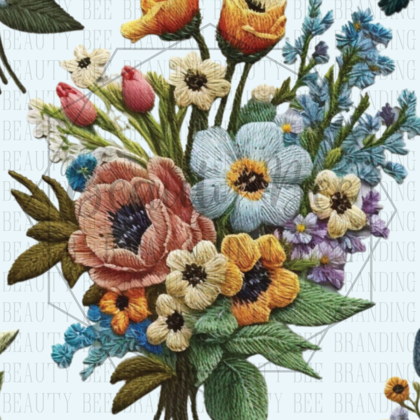 Floral Embroidered 1 SEAMLESS PATTERN