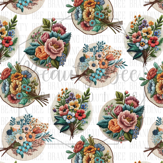 Floral Embroidered 2 SEAMLESS PATTERN