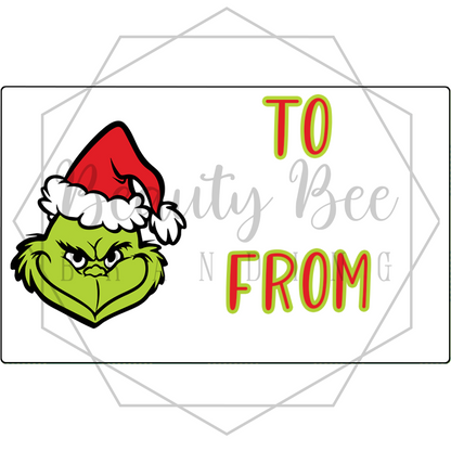 Mean One V14 Gift Tag Stickers