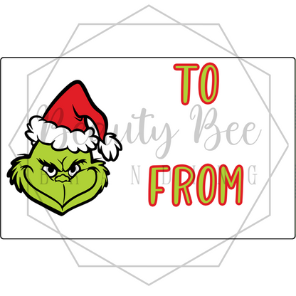 Mean One V7 Gift Tag Stickers