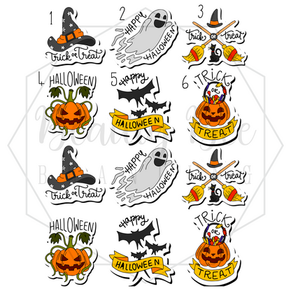 Halloween Sayings Temporary Tattoos