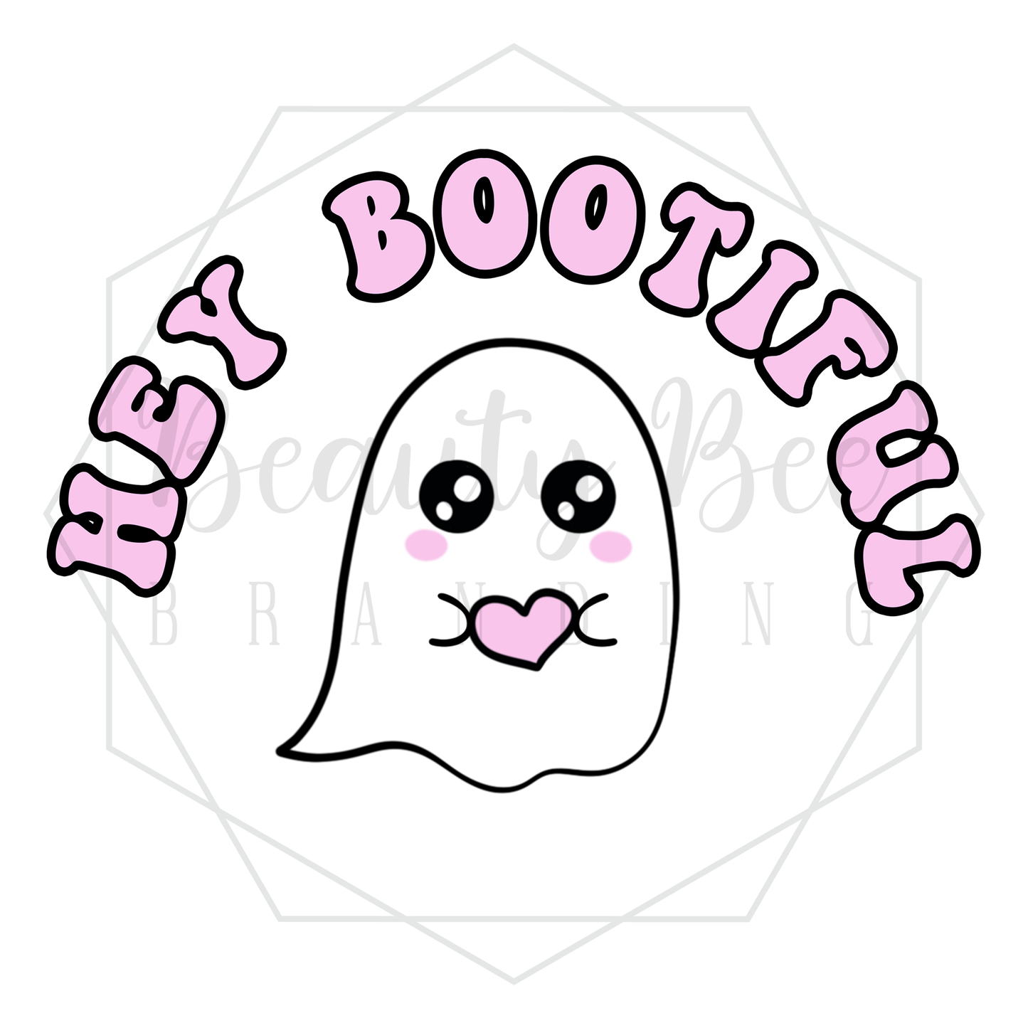 Spooky Love Hey Bootiful DIGITAL DECAL - Sublimation and Print & Cut Files