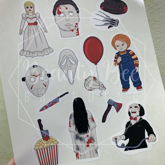 Horror Sticker Sheet