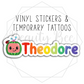 Fruit Family Custom Vinyl Stickers & Temporary Tattoos