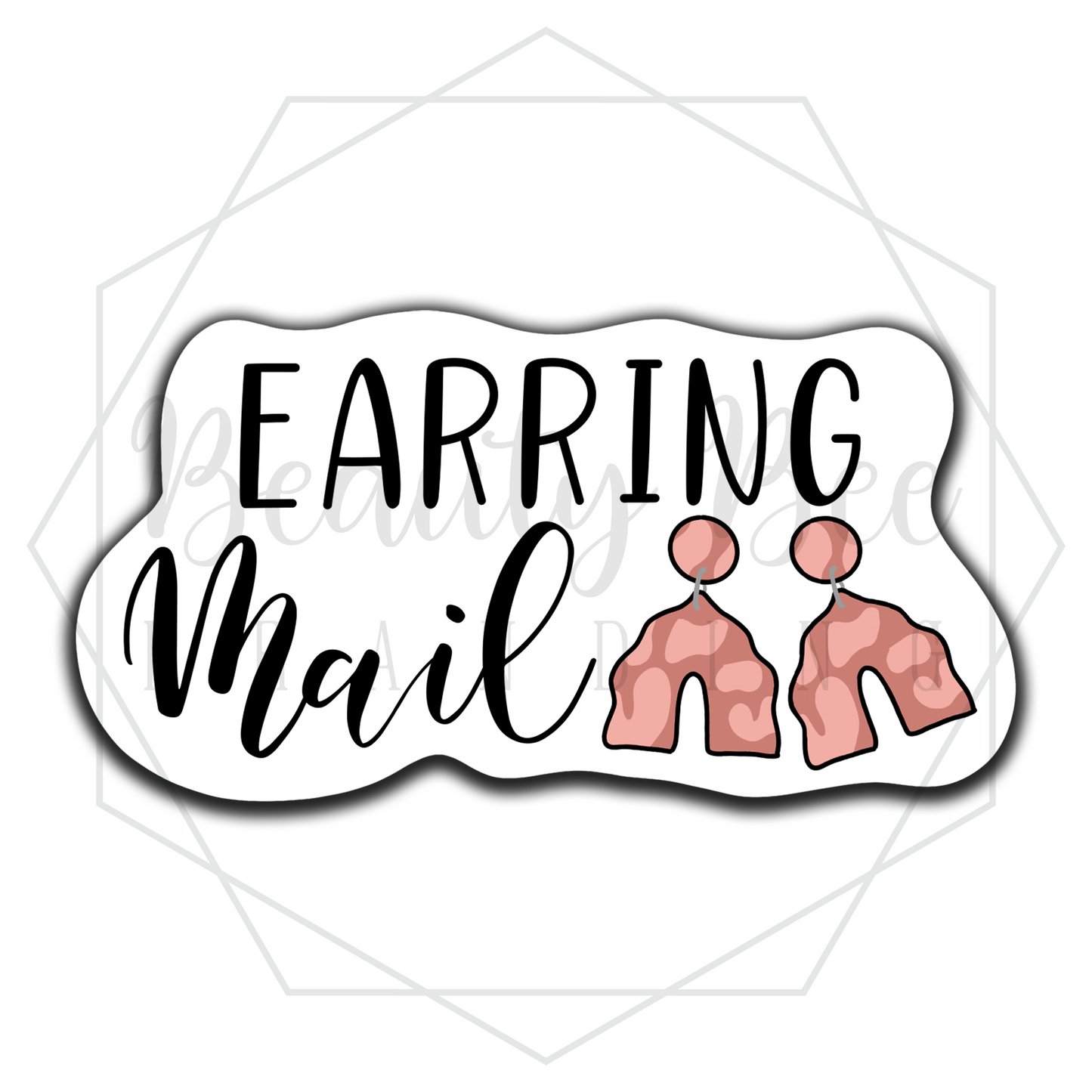 Earring Mail Sticker Sheet