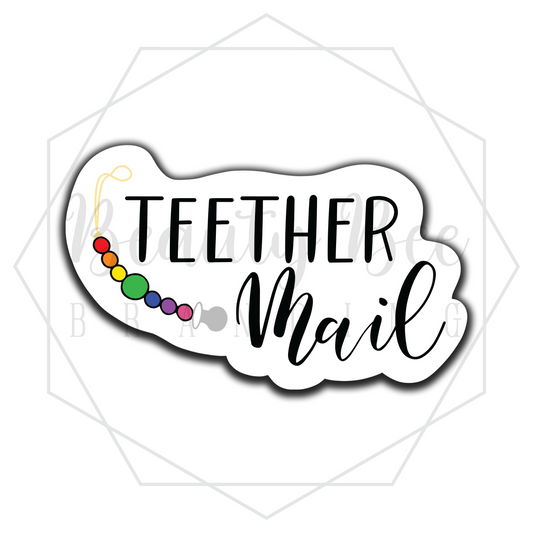 Teether Mail Sticker Sheet