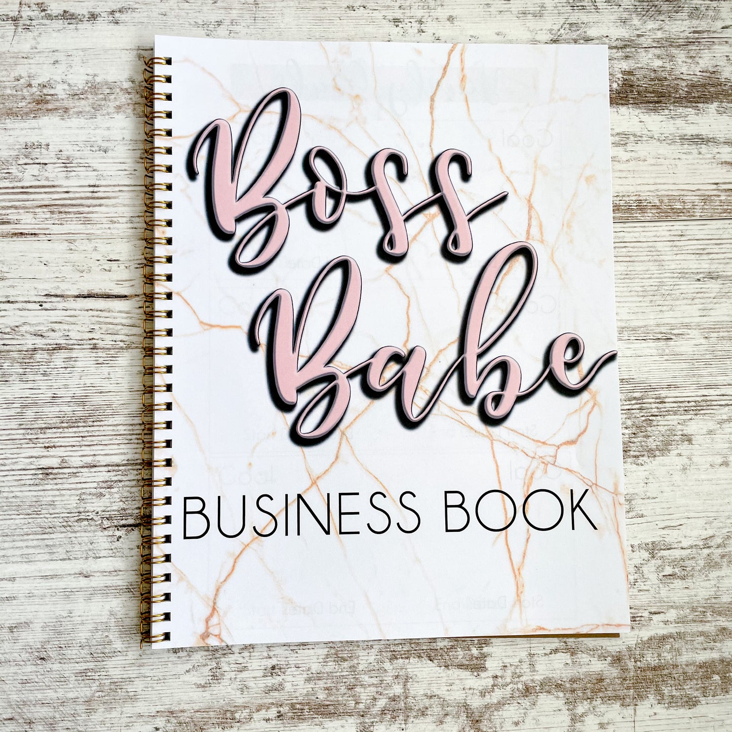 Spiral Six Month Boss Babe Business Book