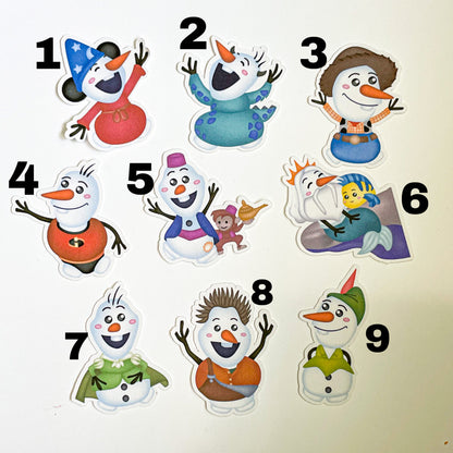 Snowman Dressup Temporary Tattoos
