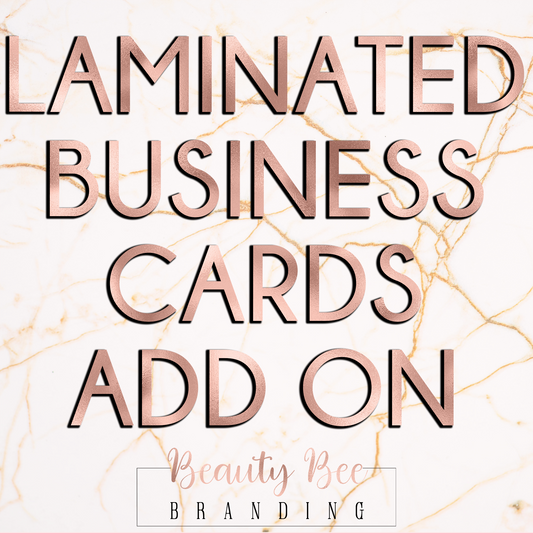 Laminated Business Cards ADD ON