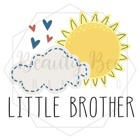 Little Brother Sun DIGITAL DECAL - Sublimation and Print & Cut Files