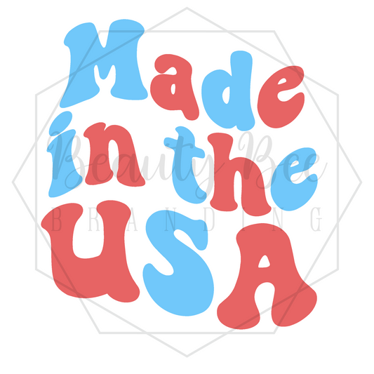 Made in the USA DIGITAL DECAL - Sublimation and Print & Cut Files