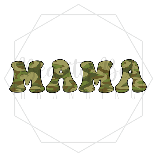 Mama Camo DIGITAL DECAL - Sublimation and Print & Cut Files