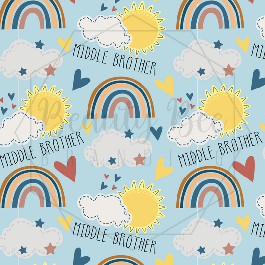 Middle Brother Rainbows SEAMLESS PATTERN