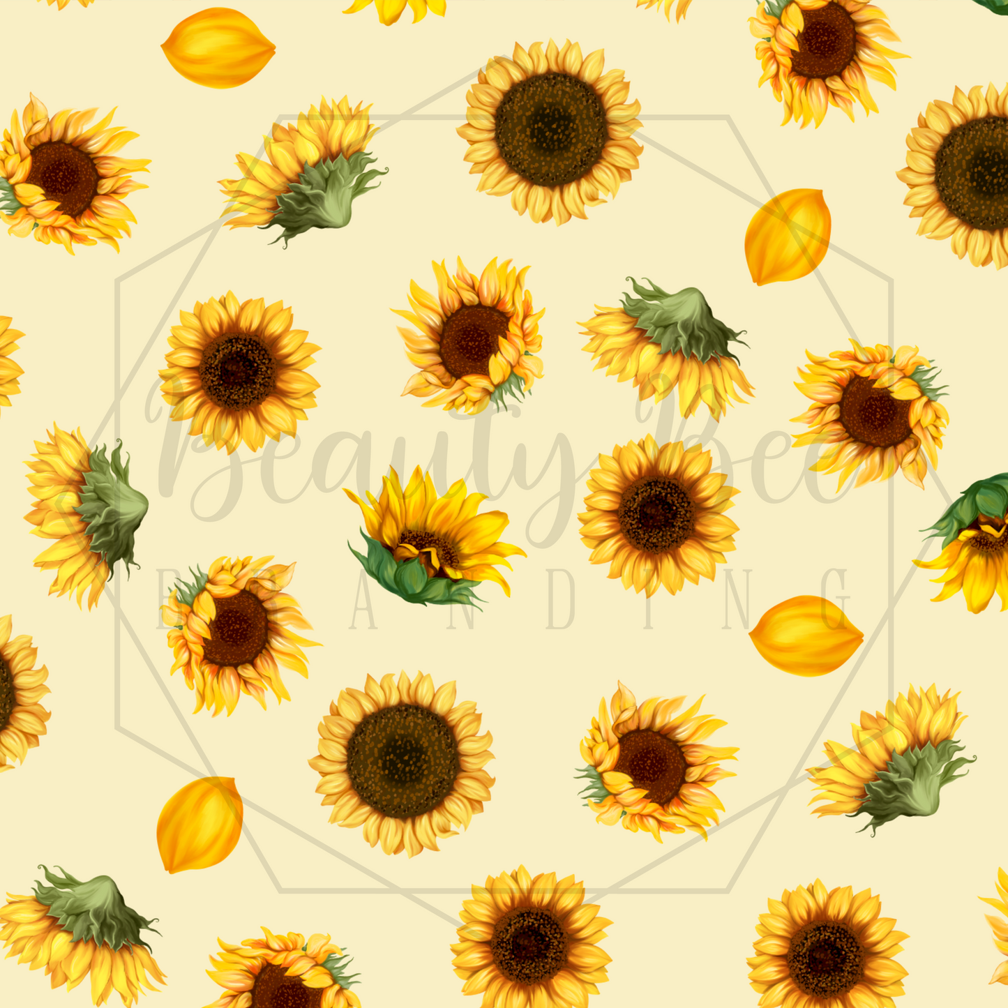 Small Sunflowers SEAMLESS PATTERN