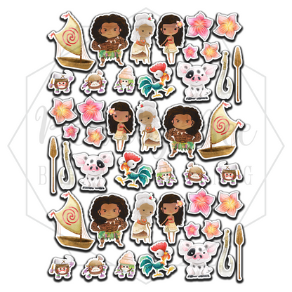 Polynesian Princess Temporary Tattoos