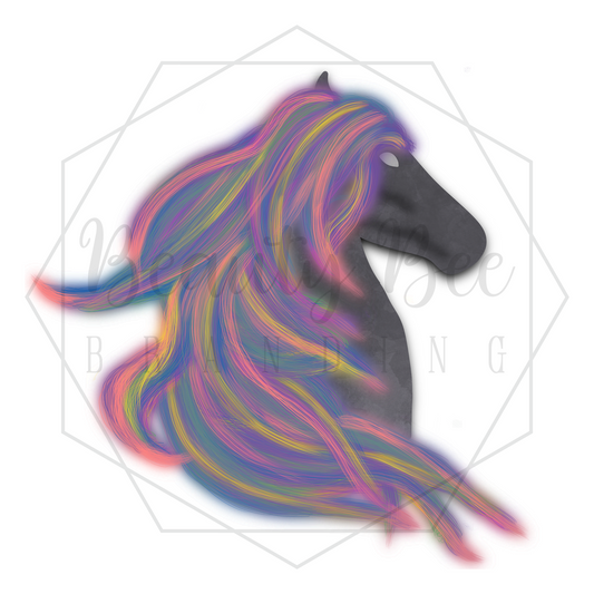 Mystic Horse DIGITAL DECAL - Sublimation and Print & Cut Files