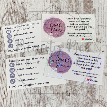 Holo Overlay for Business Cards