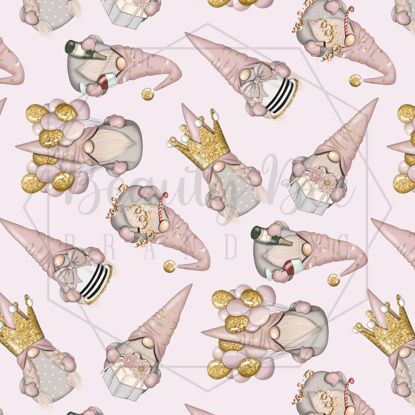 Party Gnomes SEAMLESS PATTERN