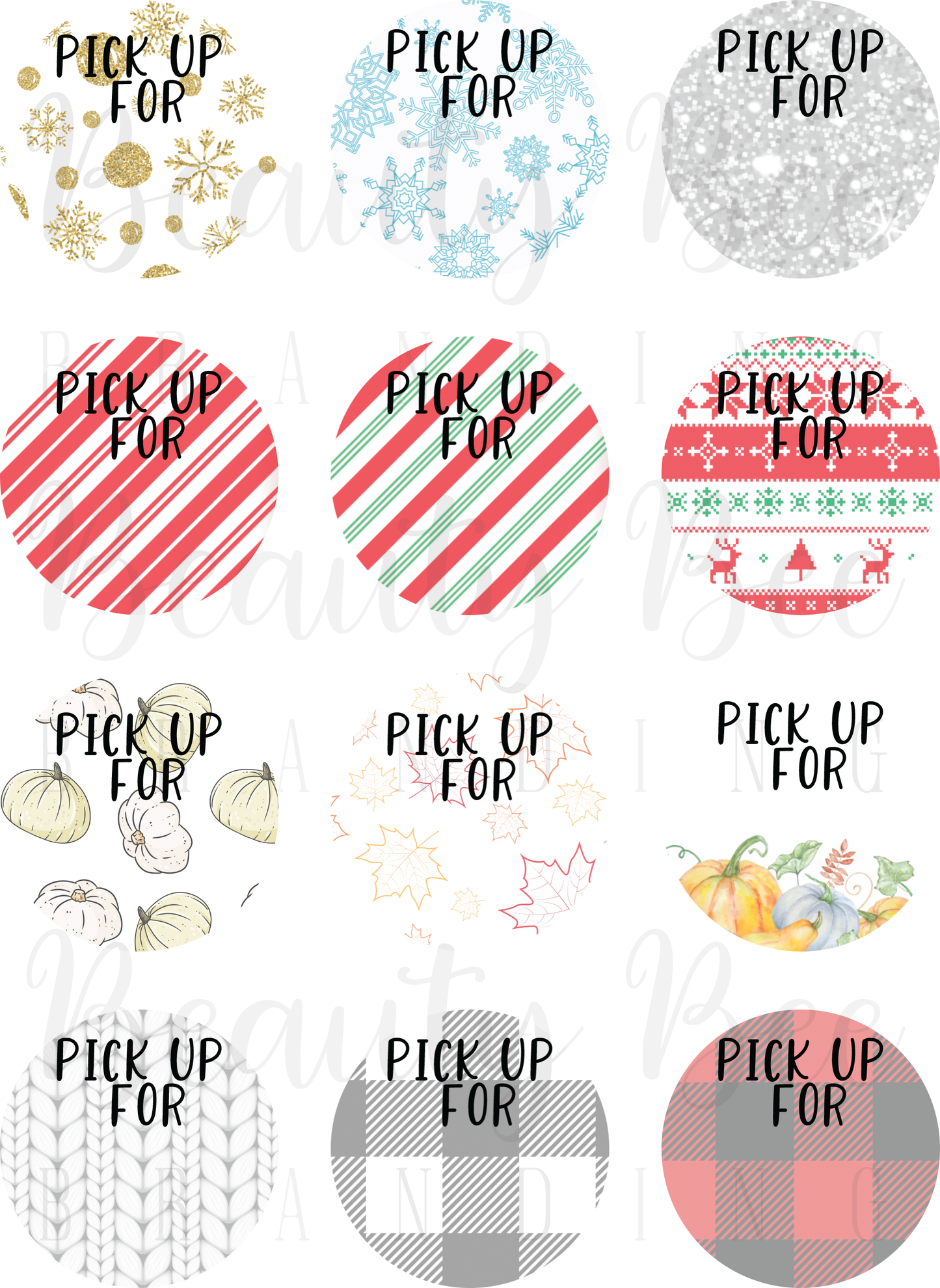 Pick Up Stickers Fall and Winter