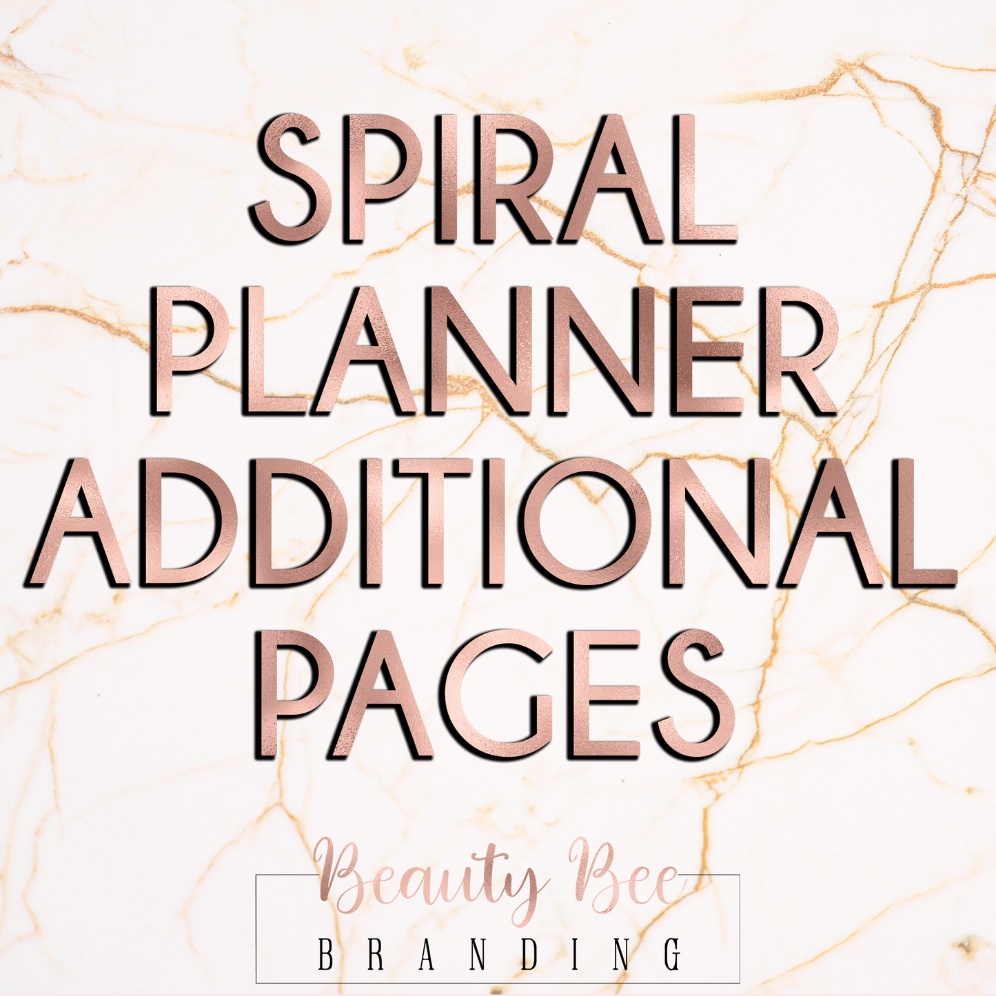 Spiral Planner Additional Pages