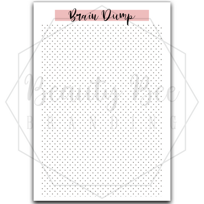 Planner Inserts - Brain Dump