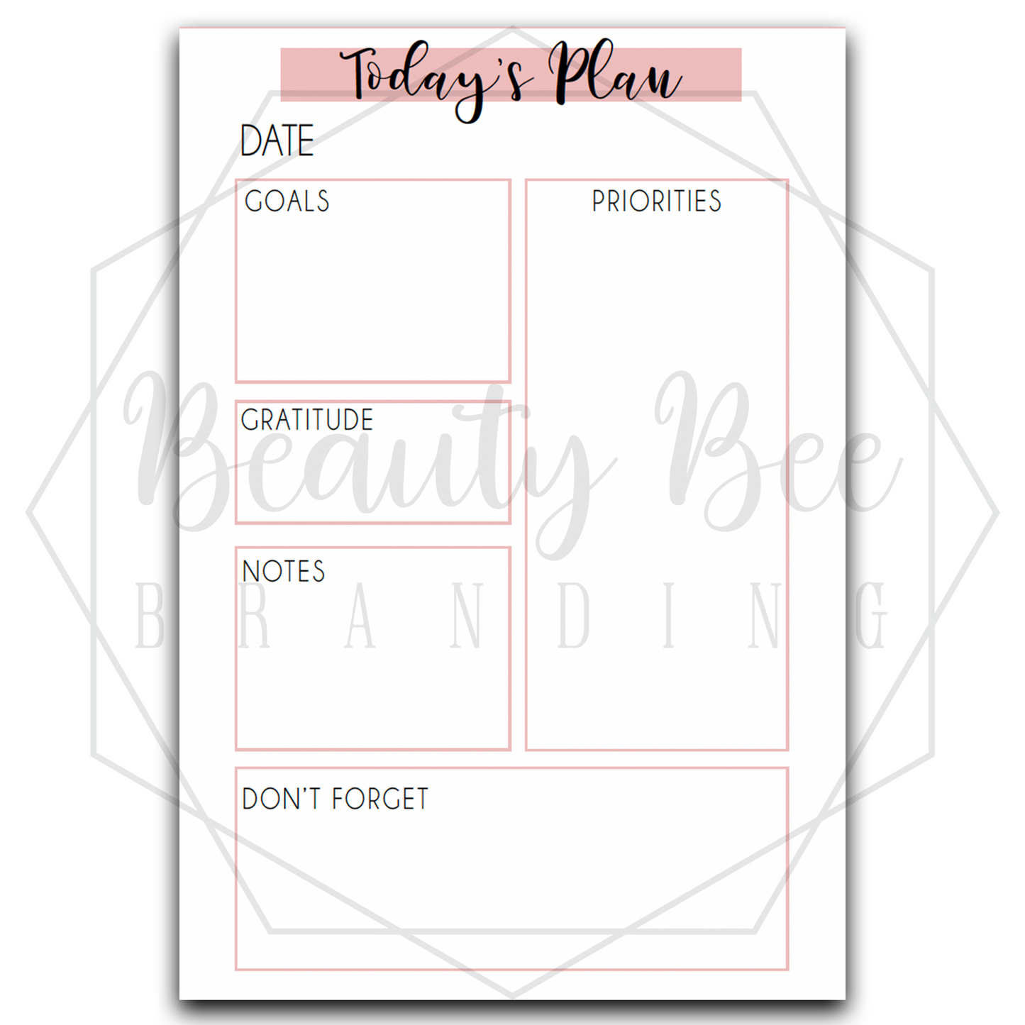 Planner Inserts - Daily Planner