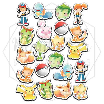 Catch 'Em All Temporary Tattoos