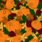 Fall Leaves and Pumpkins SEAMLESS PATTERN