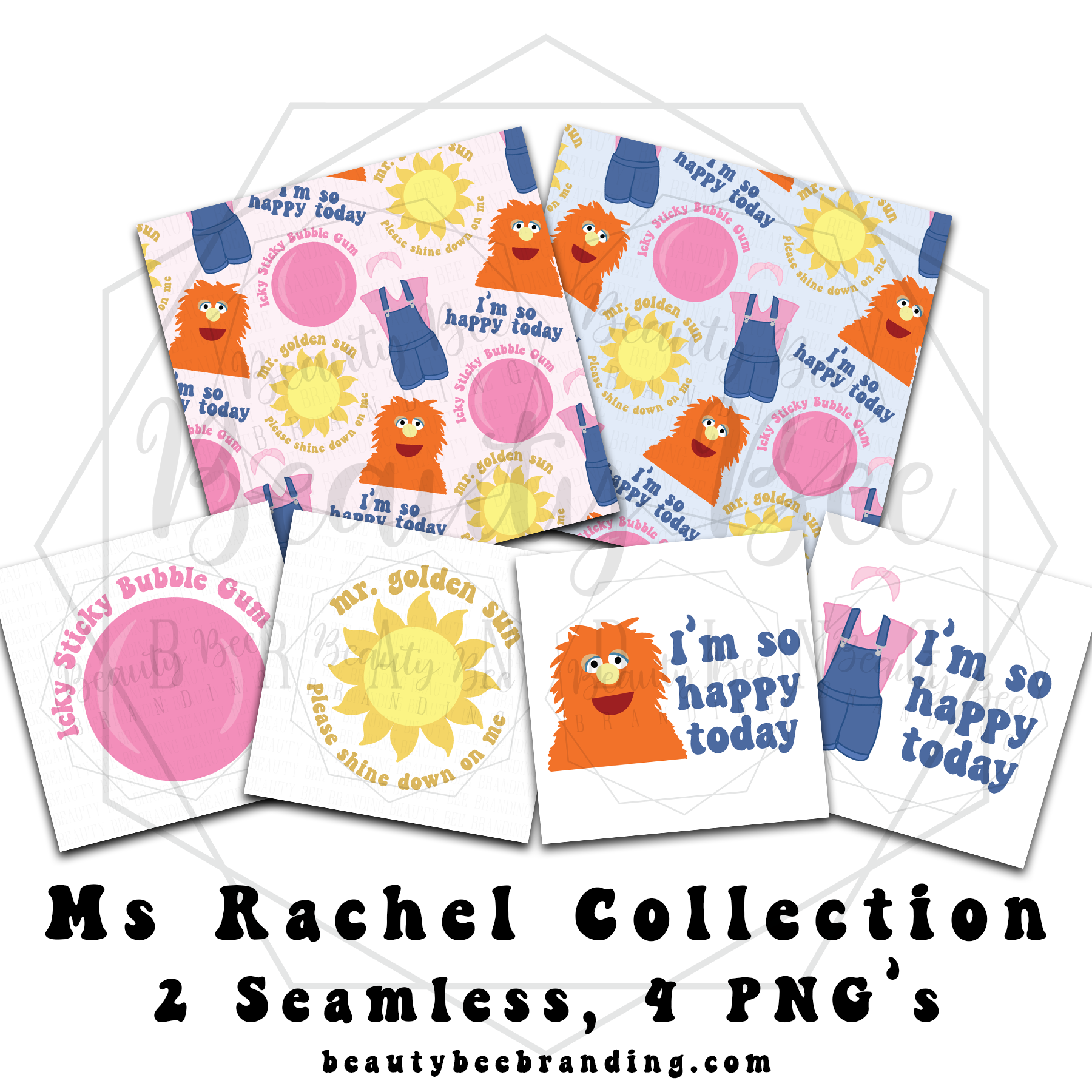 LIMITED Ms Rachel MEGA BUNDLE SEAMLESS PATTERNS – Beauty Bee Branding LLC