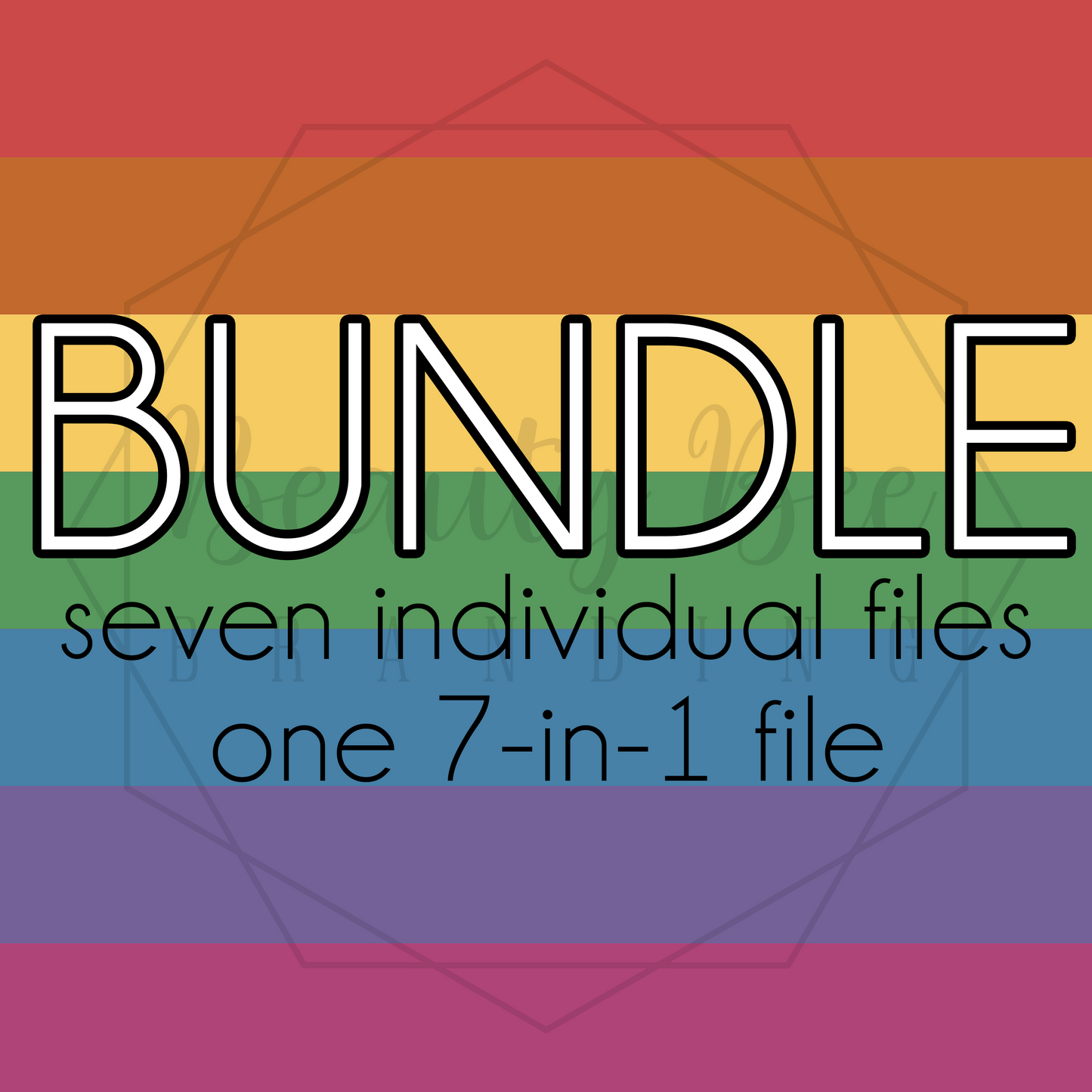 Solid Rainbow Muted BUNDLE SEAMLESS PATTERN