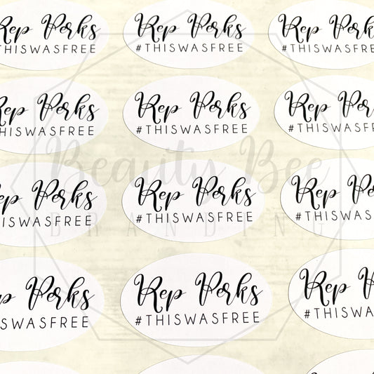 Rep Perks #ThisWasFree Sticker Sheet