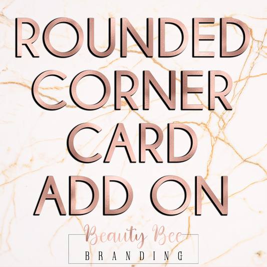 Rounded Corners for Business Cards ADD ON
