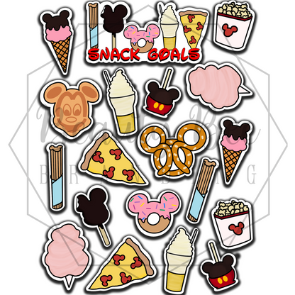 Snack Goals Sticker Sheet