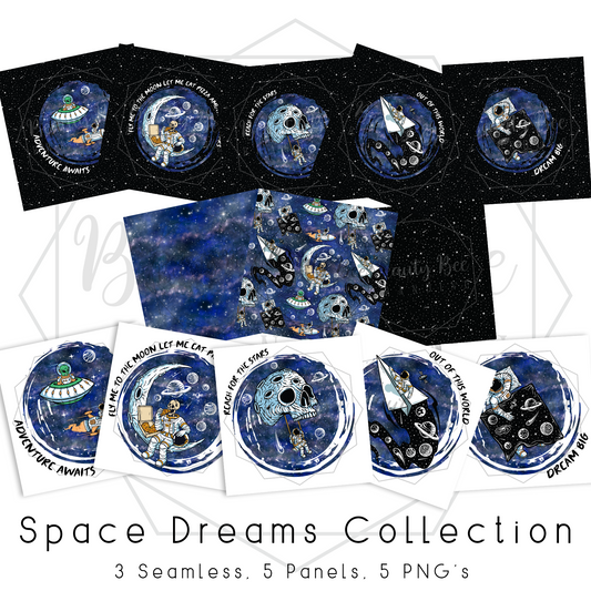 LIMITED Space Dreams Collection MEGA BUNDLE SEAMLESS PATTERNS