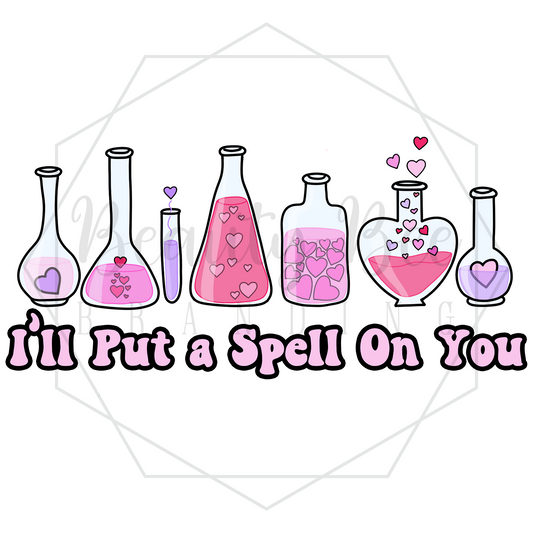 Put a Spell On You DIGITAL DECAL - Sublimation and Print & Cut Files