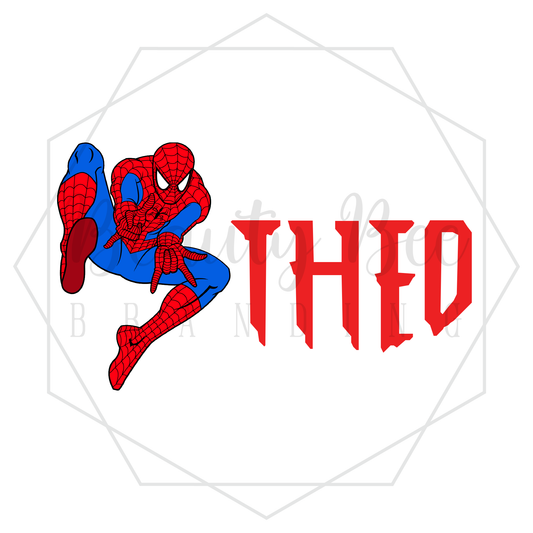 Boy Spider V1 Customized DIGITAL DECAL - Sublimation and Print & Cut Files