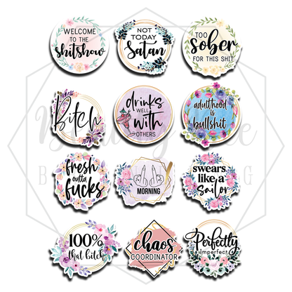 Swear Sayings BUTTONS