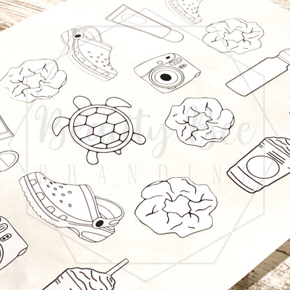VSCO Color Your Own Sticker Sheet