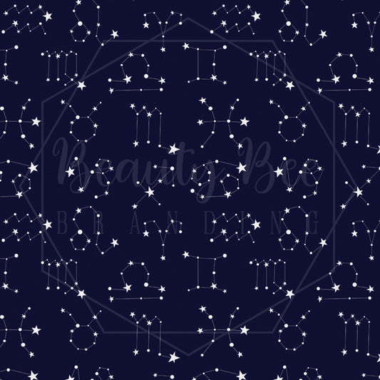 Zodiac Constellations SEAMLESS PATTERN